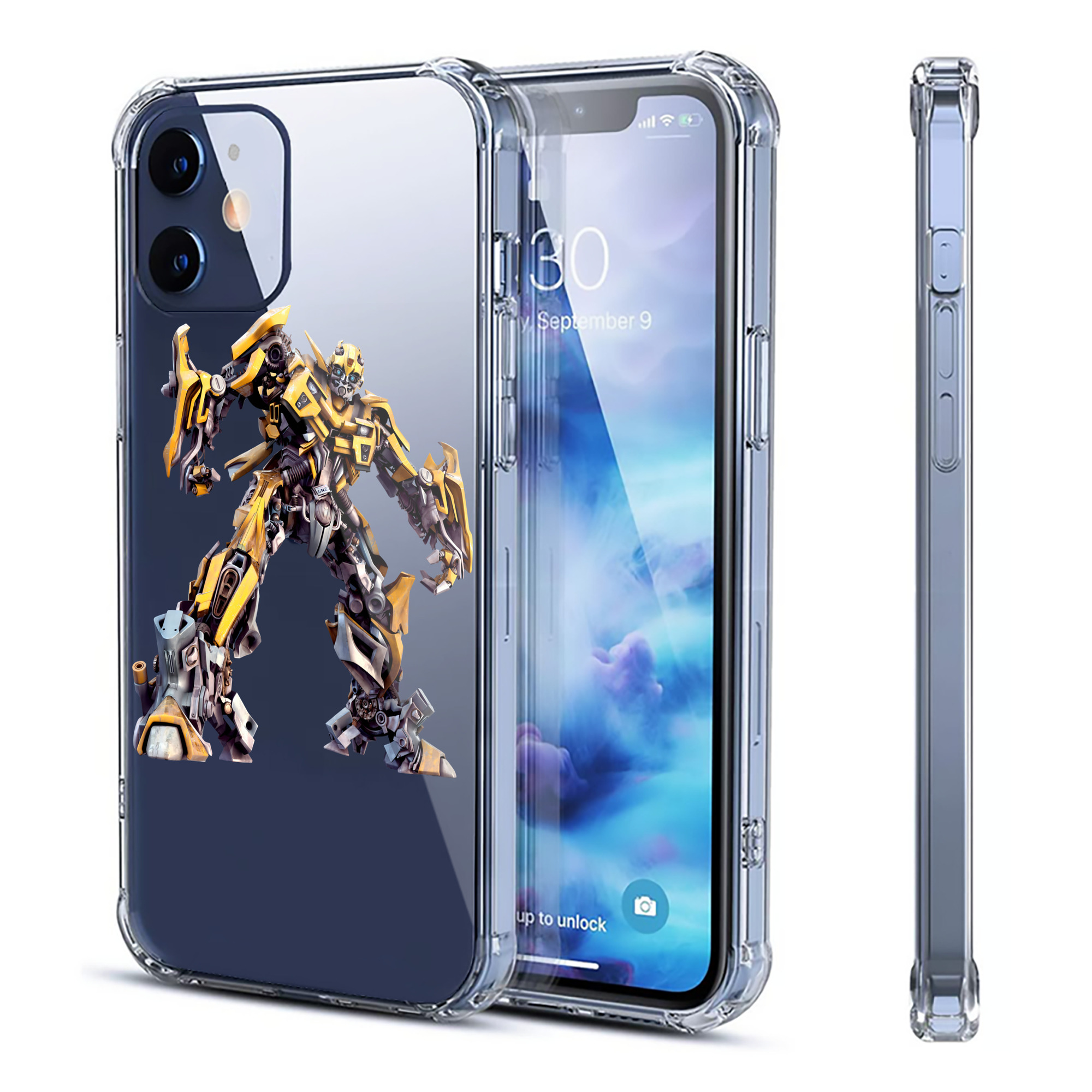 （画像用） Transformers トランスフォーマー 【iPhone 12シリーズ対応】透明スマホケース（クリアソフトケース）